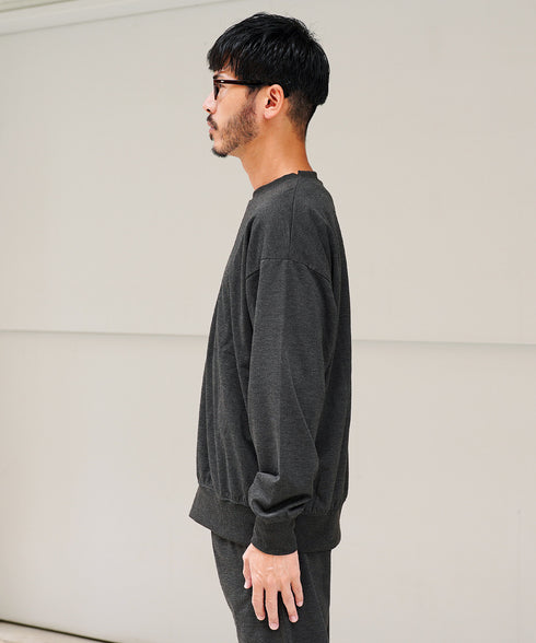 杢チャコールグレー MODEL : GO 180cm 66kg Lsize